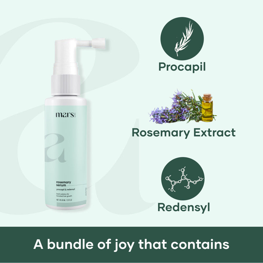 Mars Rosemary Hair Growth Serum - Powered with Redensyl & Procapil