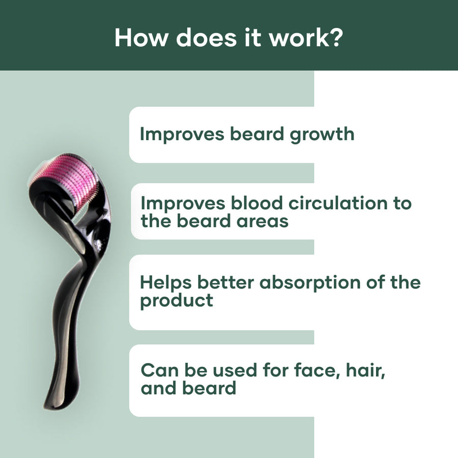 Derma Roller for beard (0.5 mm) | Derma Roller for beard growth | Beard Roller