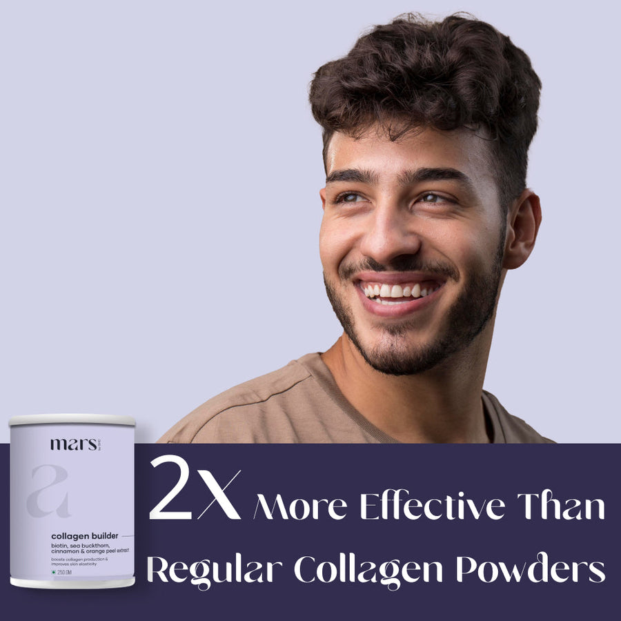 Plant Based Collagen Supplement Powder | Powered with Biotin, Vitamin C & Sea Buckthorn - (250 gm)